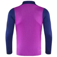 25-26 Barcelona 1/4 Zipper Sweat Kit(Top+Pants) Purple - view 3