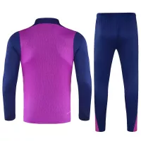 25-26 Barcelona 1/4 Zipper Sweat Kit(Top+Pants) Purple - view 7