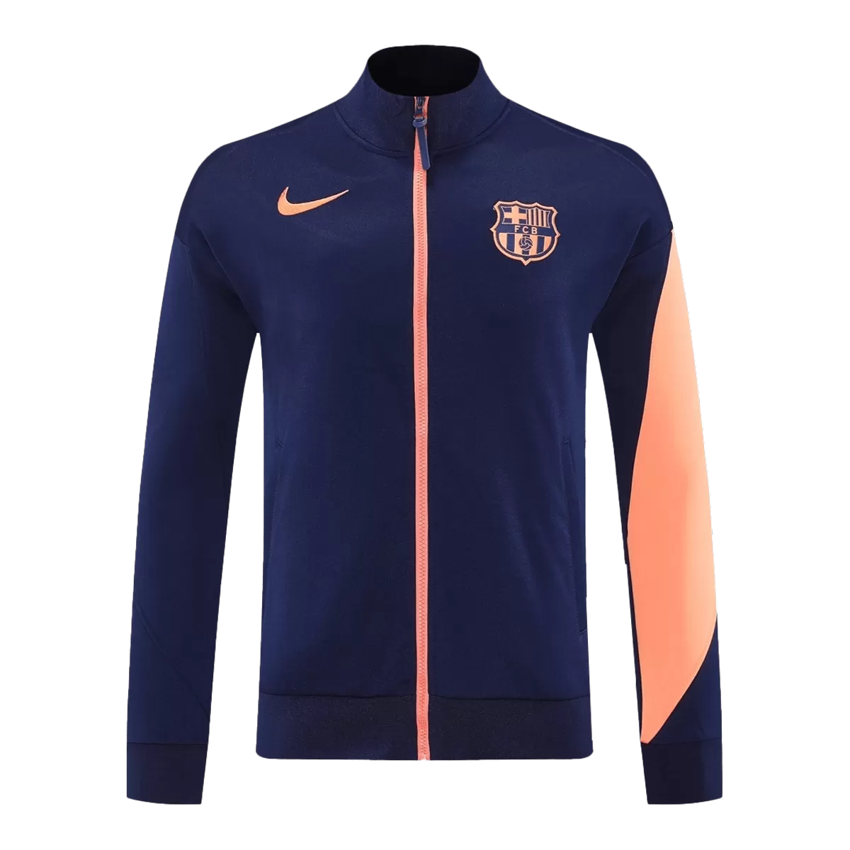 25-26 Barcelona Training Tracksuit Kit(Jacket+Pants) Navy&Orange - view 8
