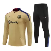 24-25 Barcelona Long Sleeve Gold Training Suit Football Shirts - view 1