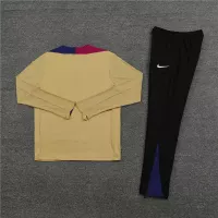 24-25 Barcelona Long Sleeve Gold Training Suit Football Shirts - view 4