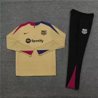 24-25 Barcelona Long Sleeve Gold Training Suit Football Shirts - view 5
