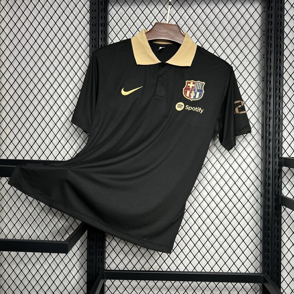 24-25 Barcelona Special Black Polo Soccer Jersey - view 3