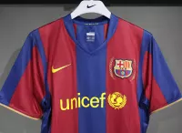 07-08 Barcelona Home Retro Jersey Player Edition - view 5