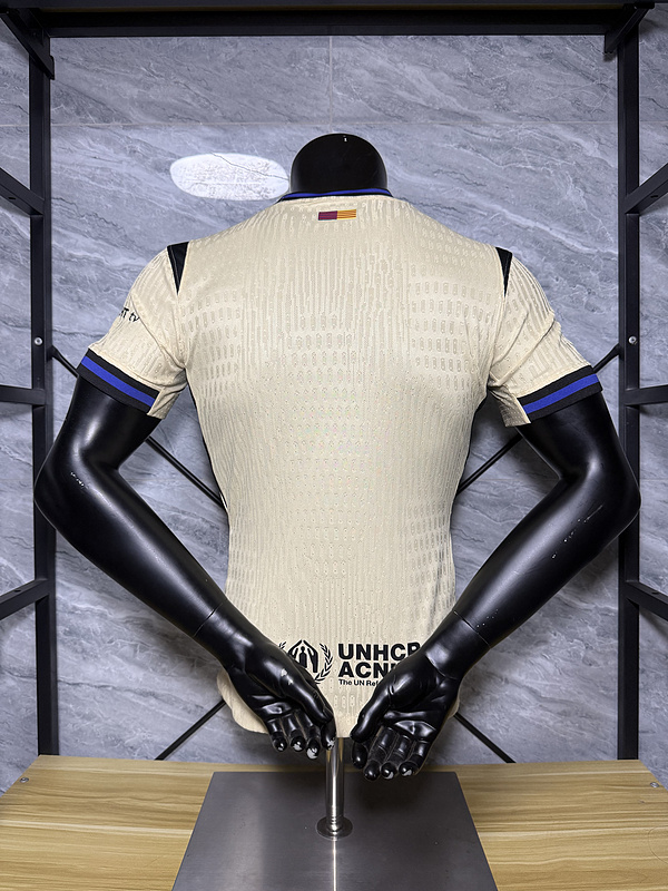 25-26 Barcelona Away Player Version Soccer Jersey Correct Logo - view 3