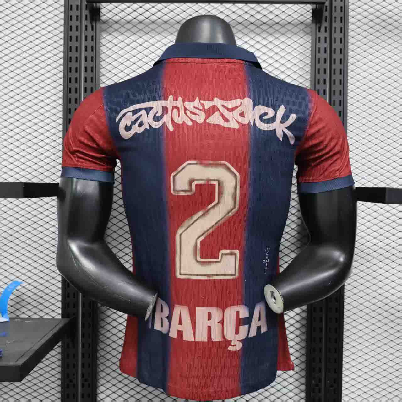 CJ X FC BARCELONA RETRO 2000/01 HOME SKELETON JERSEY - view 3