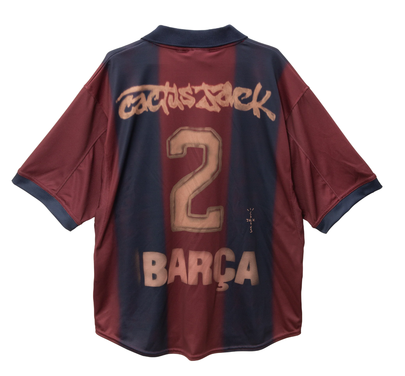CJ X FC BARCELONA RETRO 2000/01 HOME SKELETON JERSEY - view 5