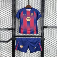 25-26 Barcelona Red Blue Home Soccer Kids Kit Jersey+Shorts - view 1
