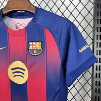 25-26 Barcelona Red Blue Home Soccer Kids Kit Jersey+Shorts - view 4