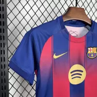 25-26 Barcelona Red Blue Home Soccer Kids Kit Jersey+Shorts - view 6