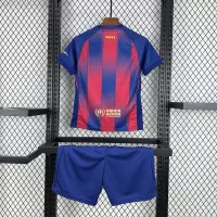 25-26 Barcelona Red Blue Home Soccer Kids Kit Jersey+Shorts - view 7