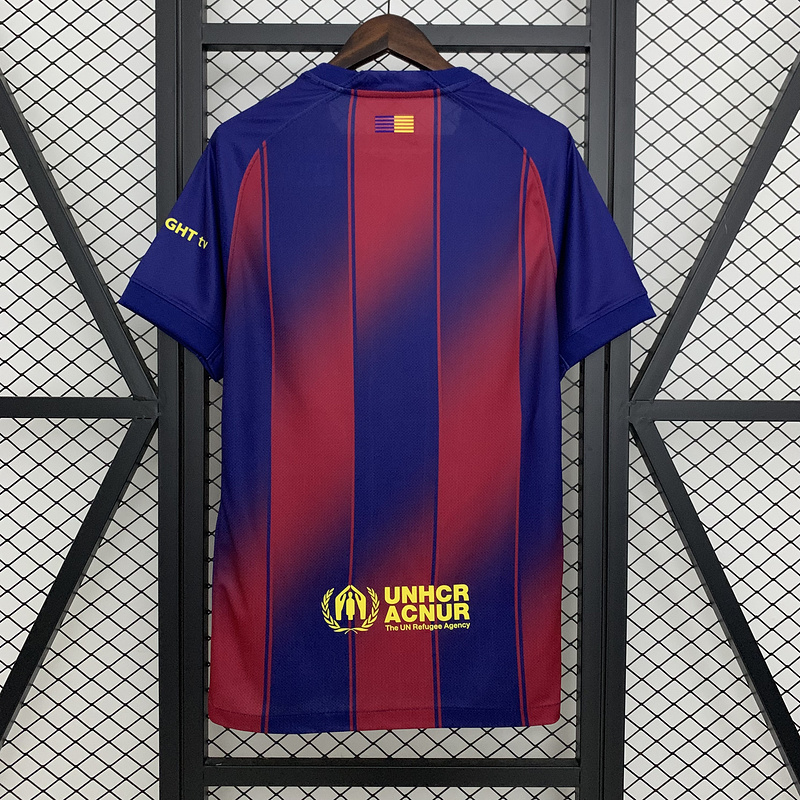 25-26 Barcelona Red Blue Home Soccer Jersey - view 3