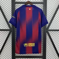 25-26 Barcelona Red Blue Home Soccer Jersey - view 3