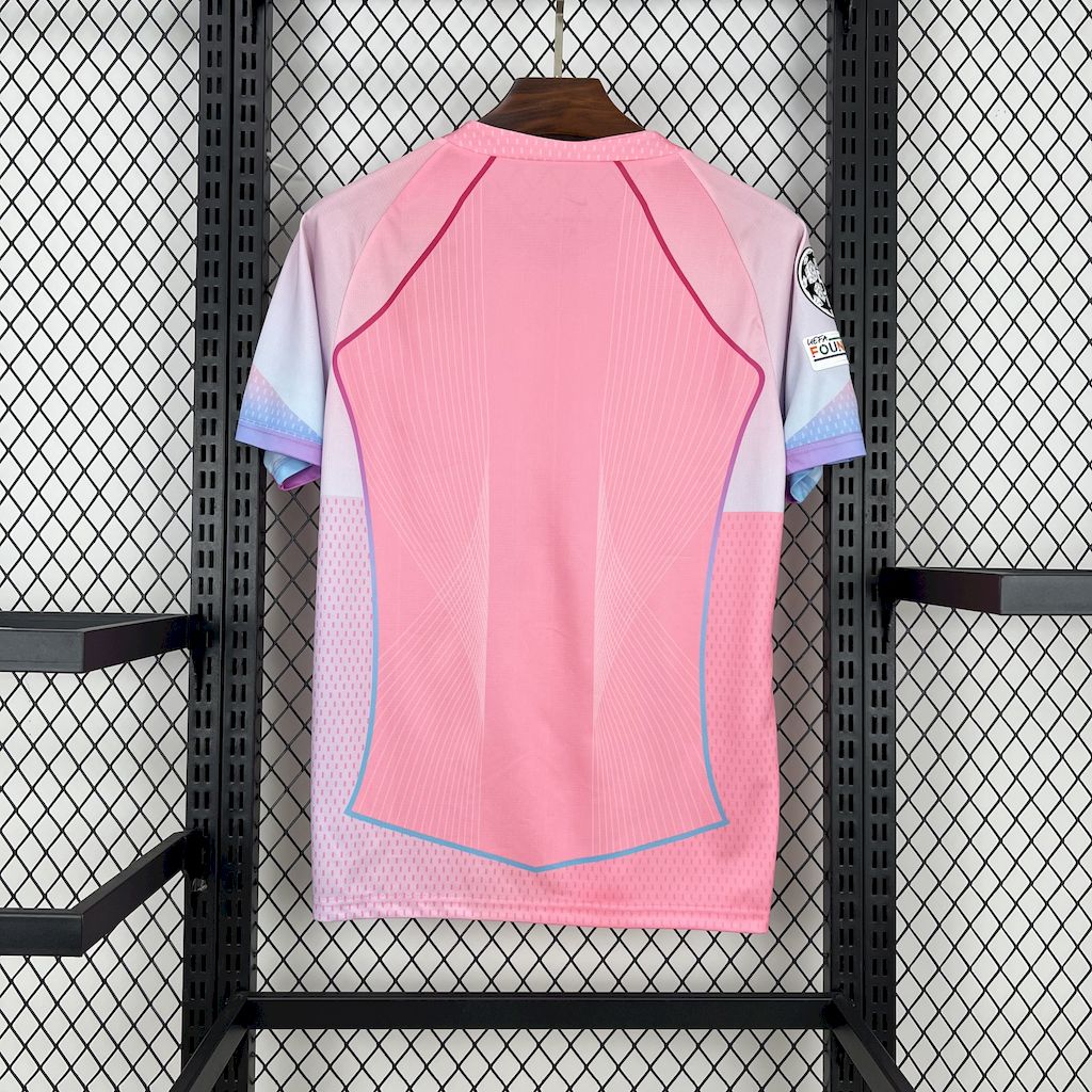 25-26 Barcelona Special Edition Pink Soccer Jersey - view 3