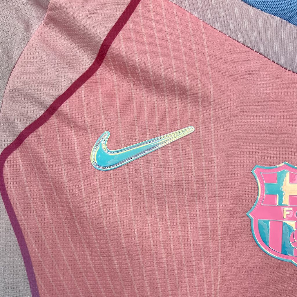 25-26 Barcelona Special Edition Pink Soccer Jersey - view 6