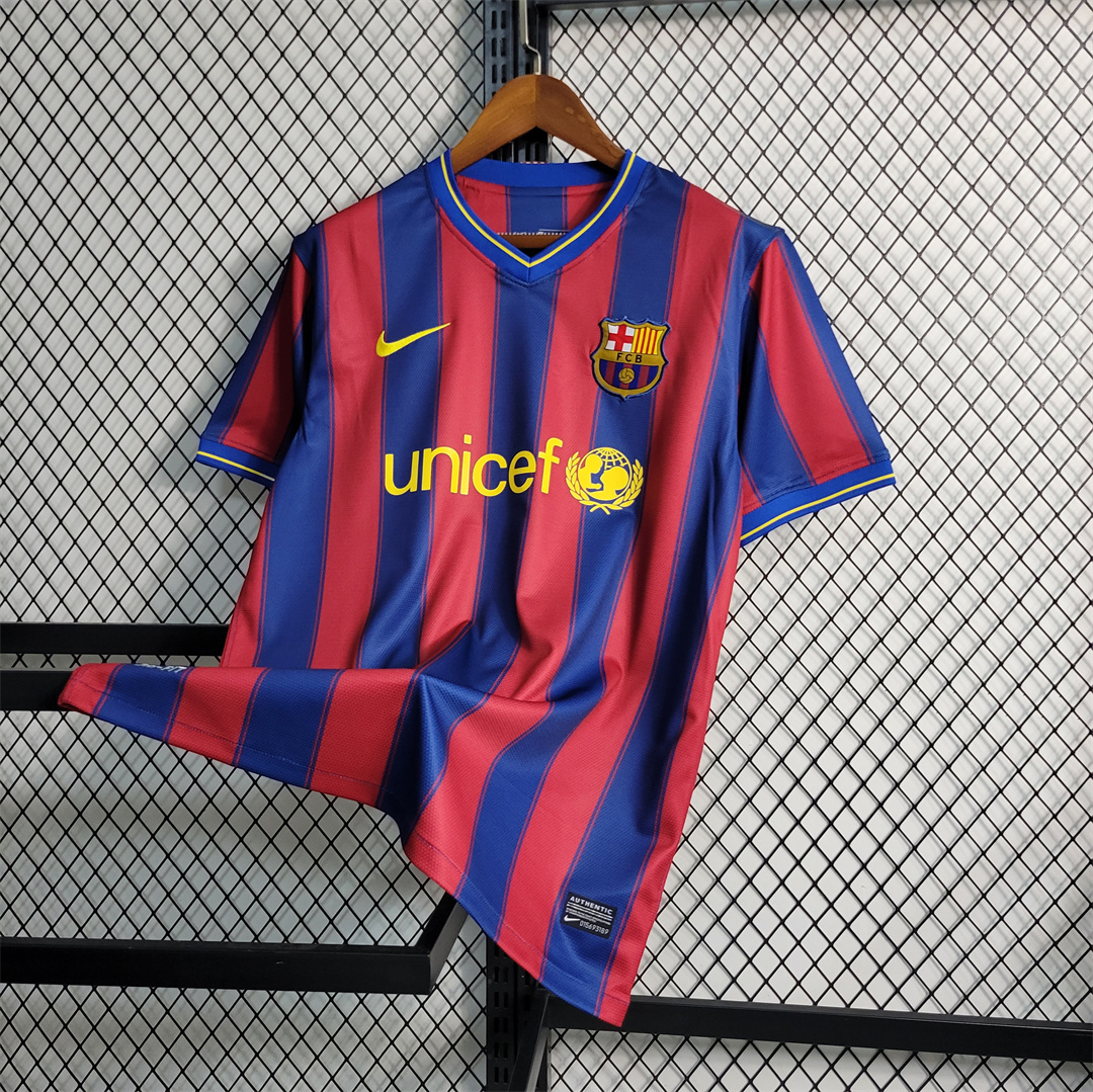 09-10 Barcelona Home Retro Jersey - view 5