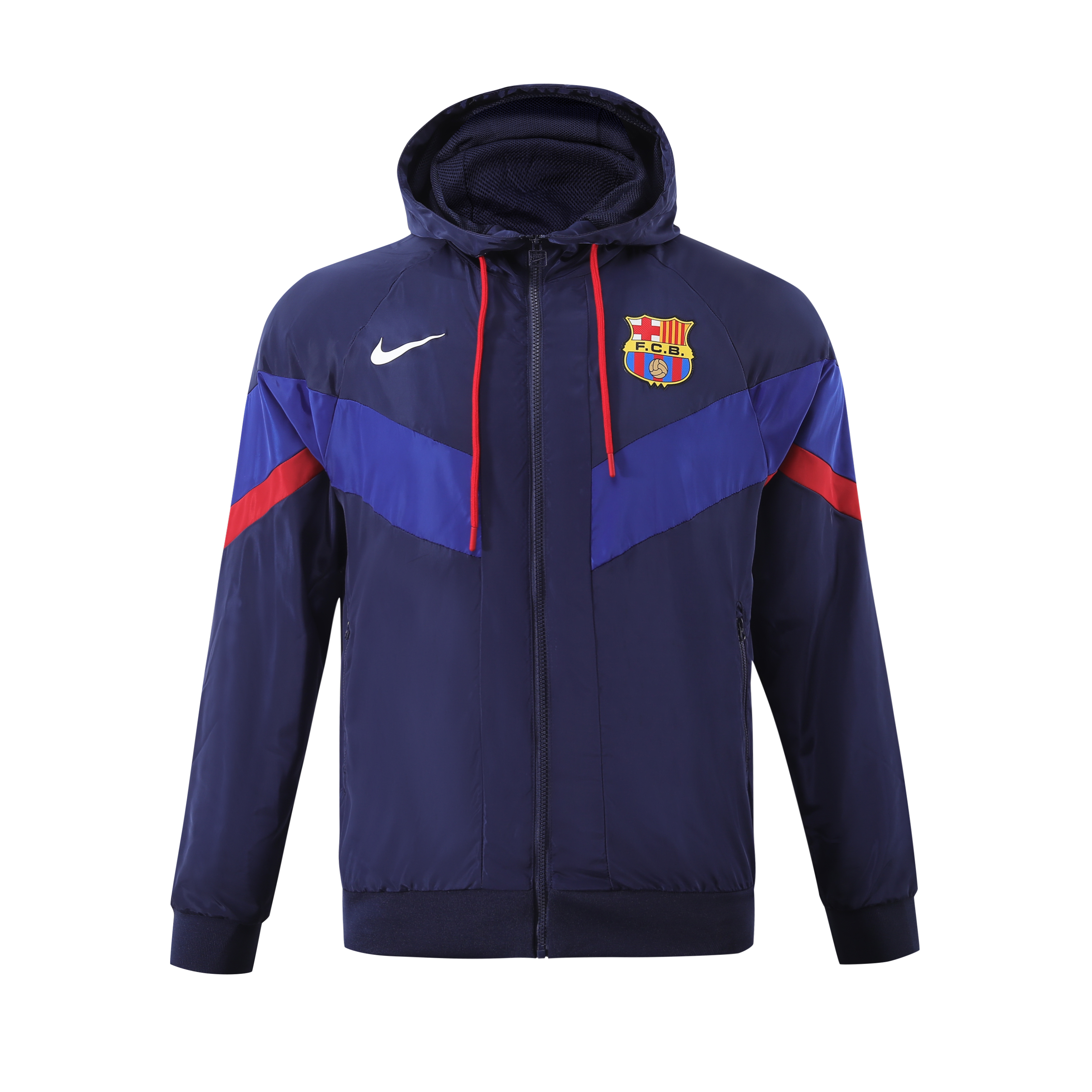 Barcelona Hoodie Sweatshirt Kit(Top+Pants) Red Black Jackets - view 3