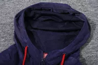 Barcelona Hoodie Sweatshirt Kit(Top+Pants) Red Black Jackets - view 13