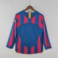 05-06 Barcelona Home Retro Jersey Long Sleeve - view 3