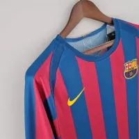 05-06 Barcelona Home Retro Jersey Long Sleeve - view 10