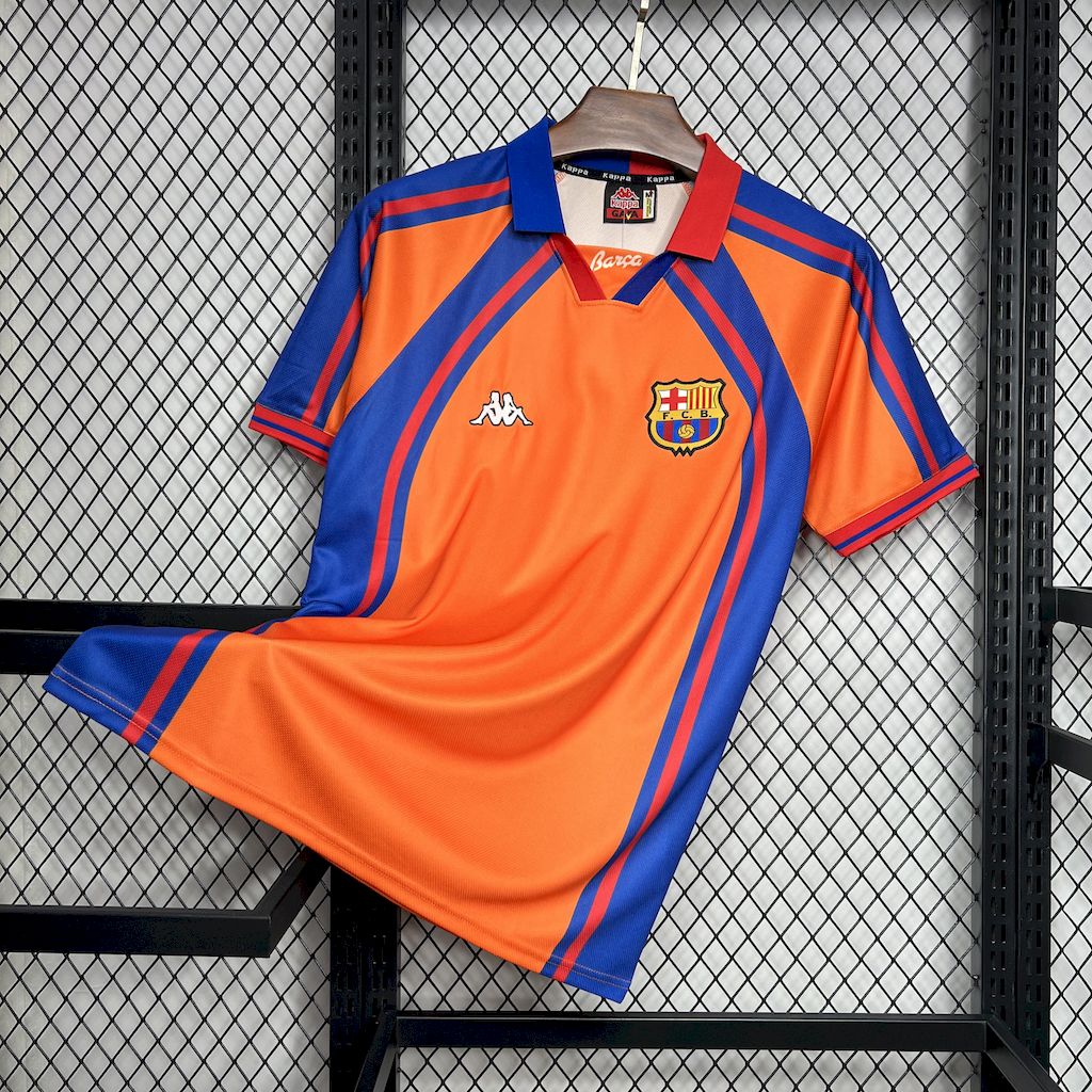 97-98 Barcelona Away Retro Jersey- Classic Style - view 5