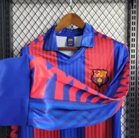 91-92 Barcelona Home Retro Jersey Long Sleeve - view 4