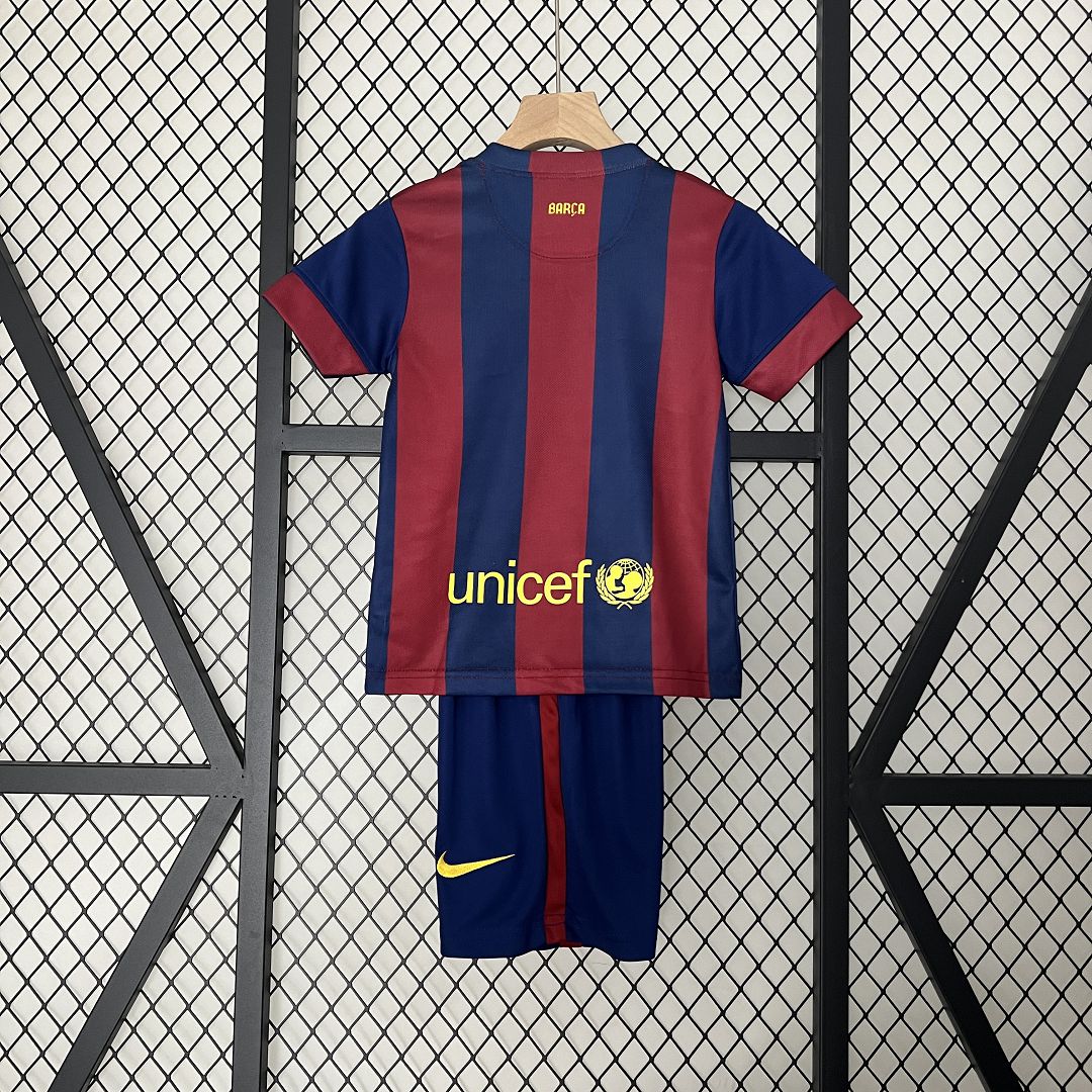 14-15 Barcelona Home Retro Kids Kit Jersey+Shorts - view 3