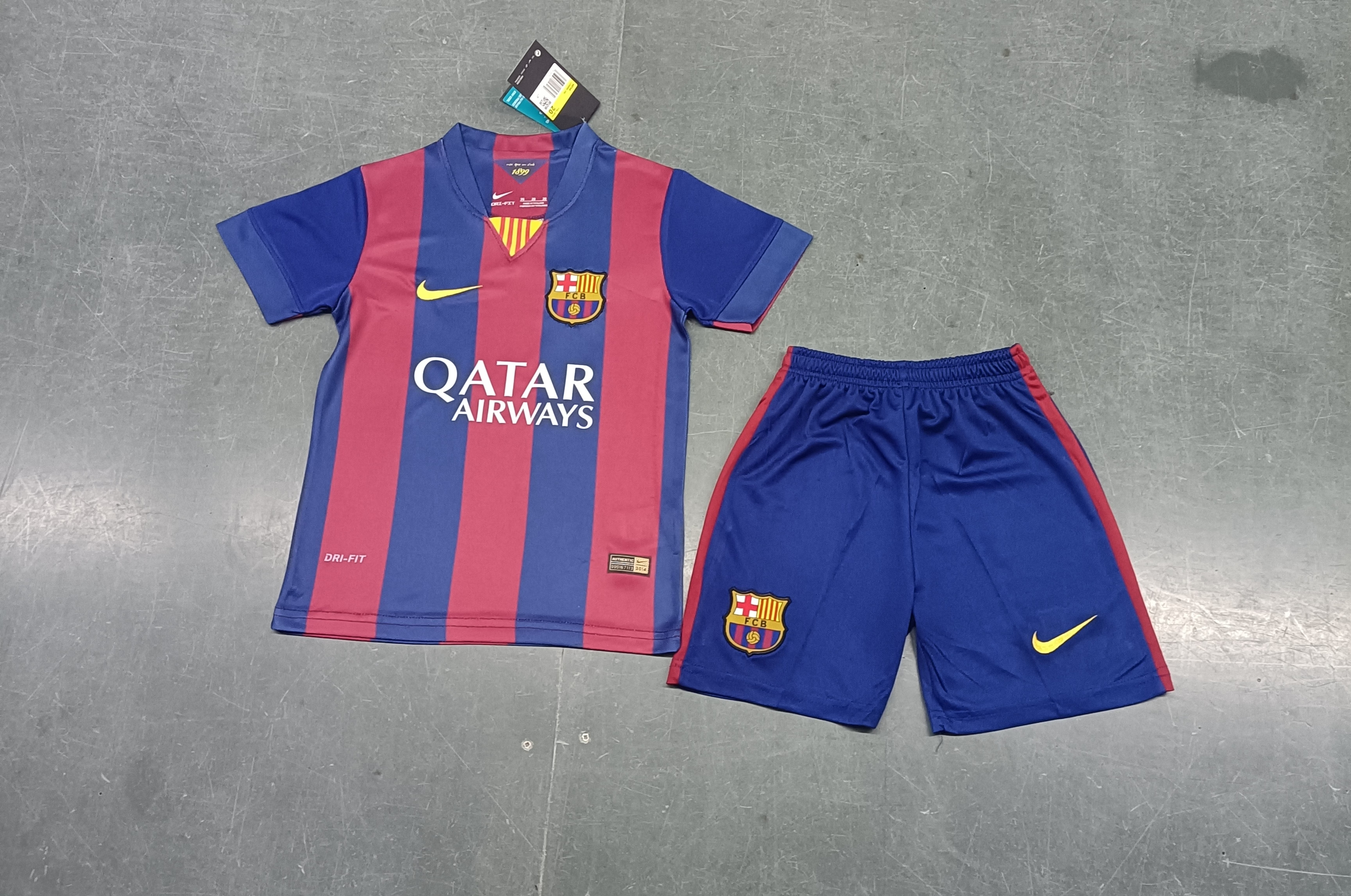 14-15 Barcelona Home Retro Kids Kit Jersey+Shorts - view 12