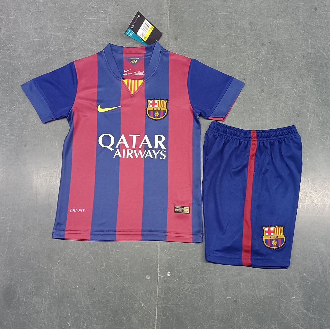 14-15 Barcelona Home Retro Kids Kit Jersey+Shorts - view 13