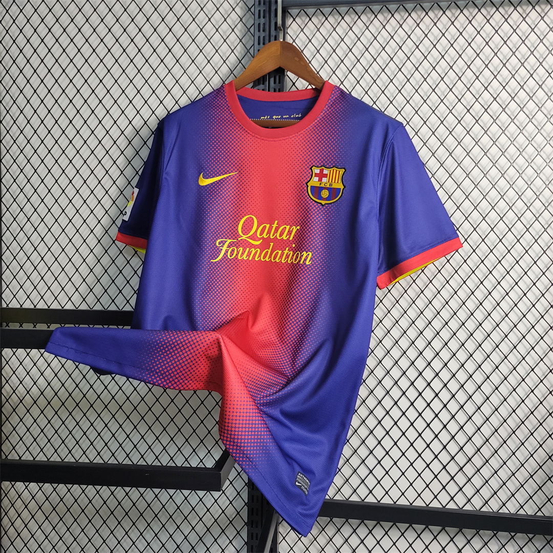 12-13 Barcelona Home Retro Jersey - view 4