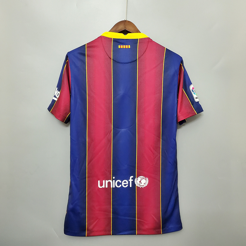 2020-21 Barcelona Home Soccer Jersey - view 4