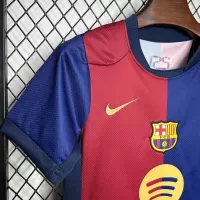 24-25 Barcelona Home Kids Kit Soccer Jersey+Shorts - view 4