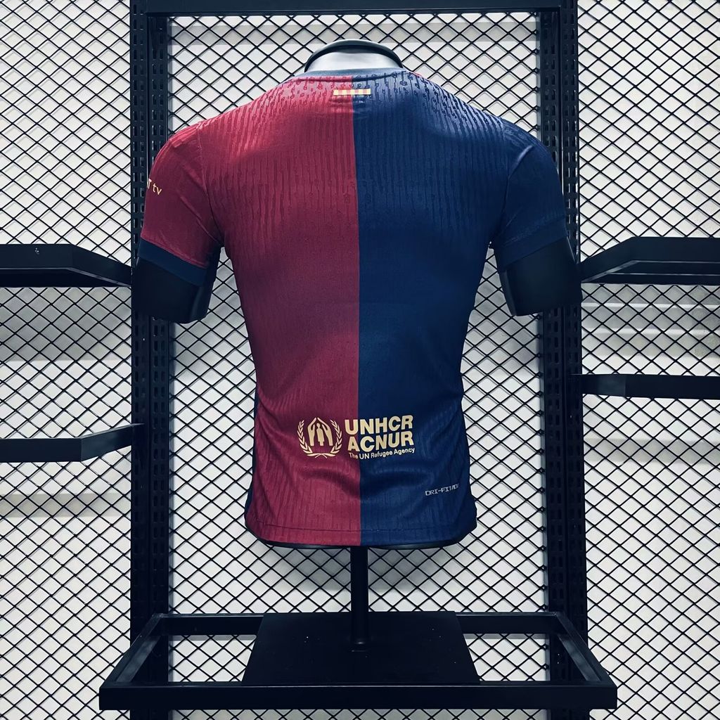 24-25 Barcelona Home Soccer Jersey Player Edition - view 3