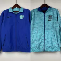 2023/2024 Barcelona Reversible Windbreaker Blue Soccer Jersey 1:1 Thai Quality - view 1