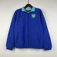 2023/2024 Barcelona Reversible Windbreaker Blue Soccer Jersey 1:1 Thai Quality - view 6