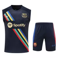 Barcelona Sleeveless Training Kit (Top+Shorts) Black 2022/23 - view 1