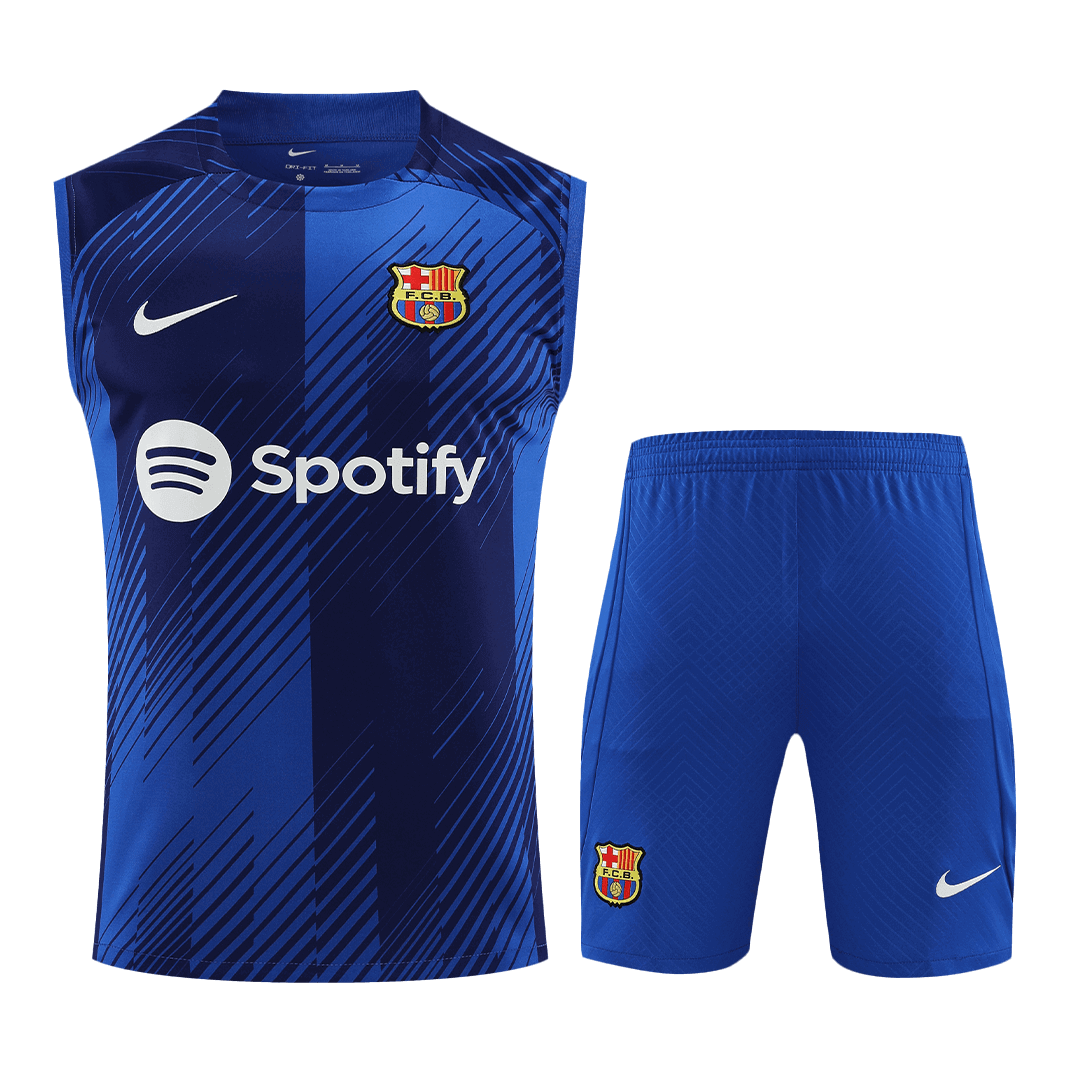 Barcelona Sleeveless Training Kit (Top+Shorts) 2023/24 - view 6