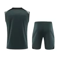 Barcelona Sleeveless Training Kit (Top+Shorts) Black 2023/24 - view 12