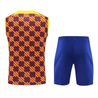 Barcelona Sleeveless Training Kit (Top+Shorts) Yellow 2023/24 - view 11