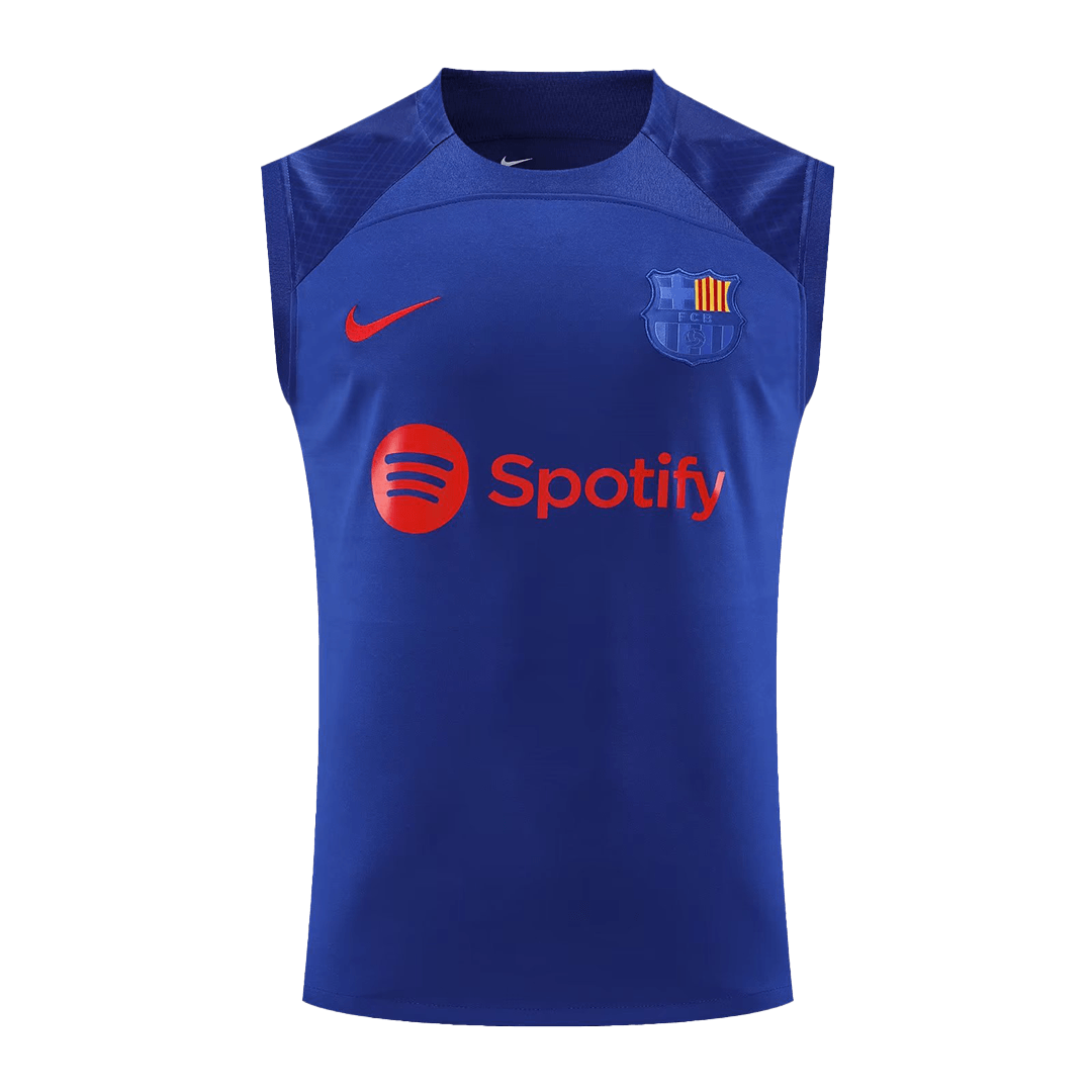 Barcelona Sleeveless Training Kit (Top+Shorts) Purple 2023/24 - view 4