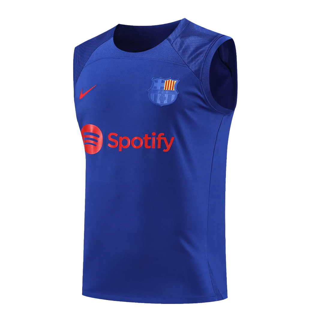Barcelona Sleeveless Training Kit (Top+Shorts) Purple 2023/24 - view 9