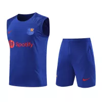 Barcelona Sleeveless Training Kit (Top+Shorts) Purple 2023/24 - view 13