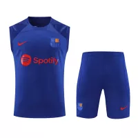 Barcelona Sleeveless Training Kit (Top+Shorts) Purple 2023/24 - view 10