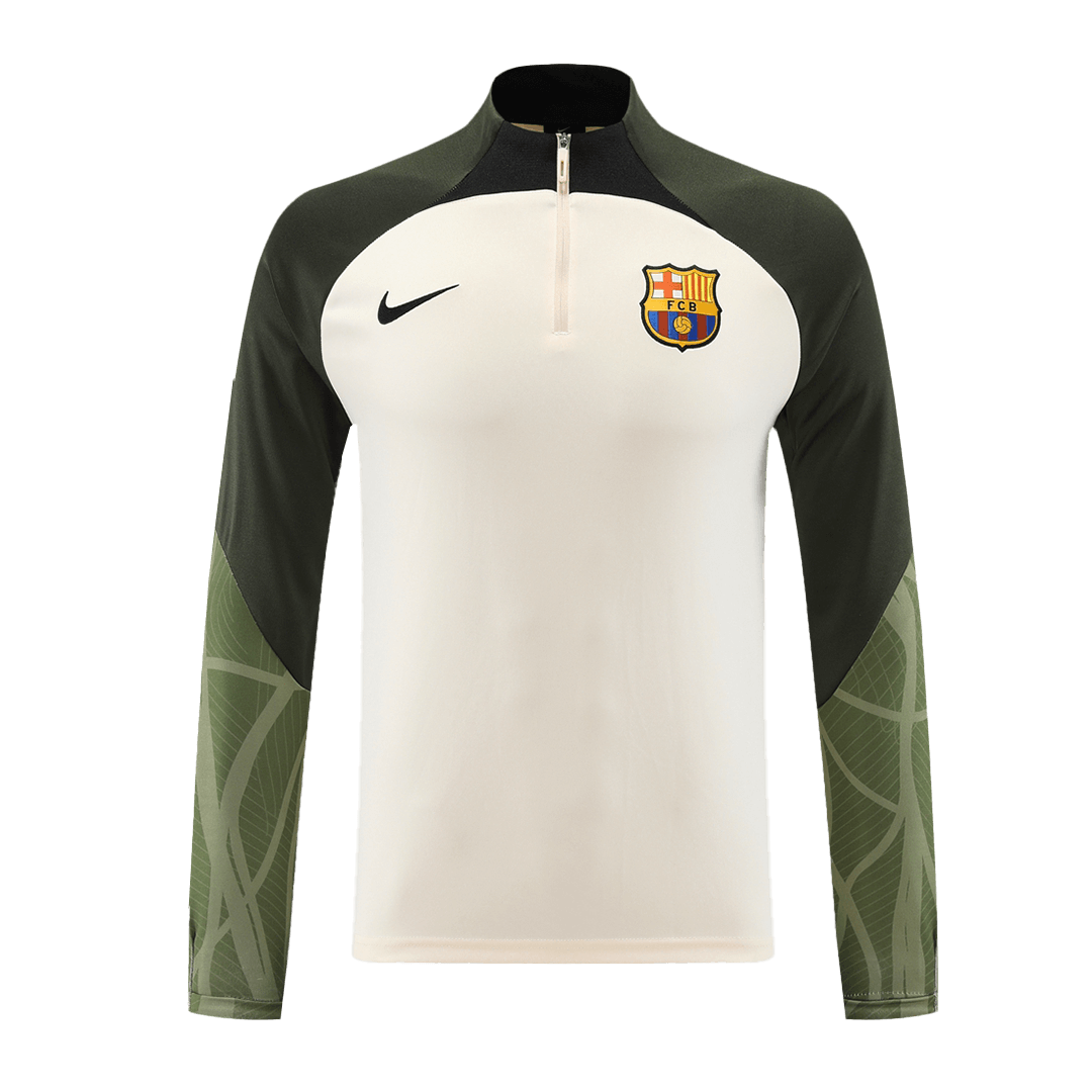 Barcelona Zipper Sweatshirt Kit(Top+Pants) White 2023/24 - view 3