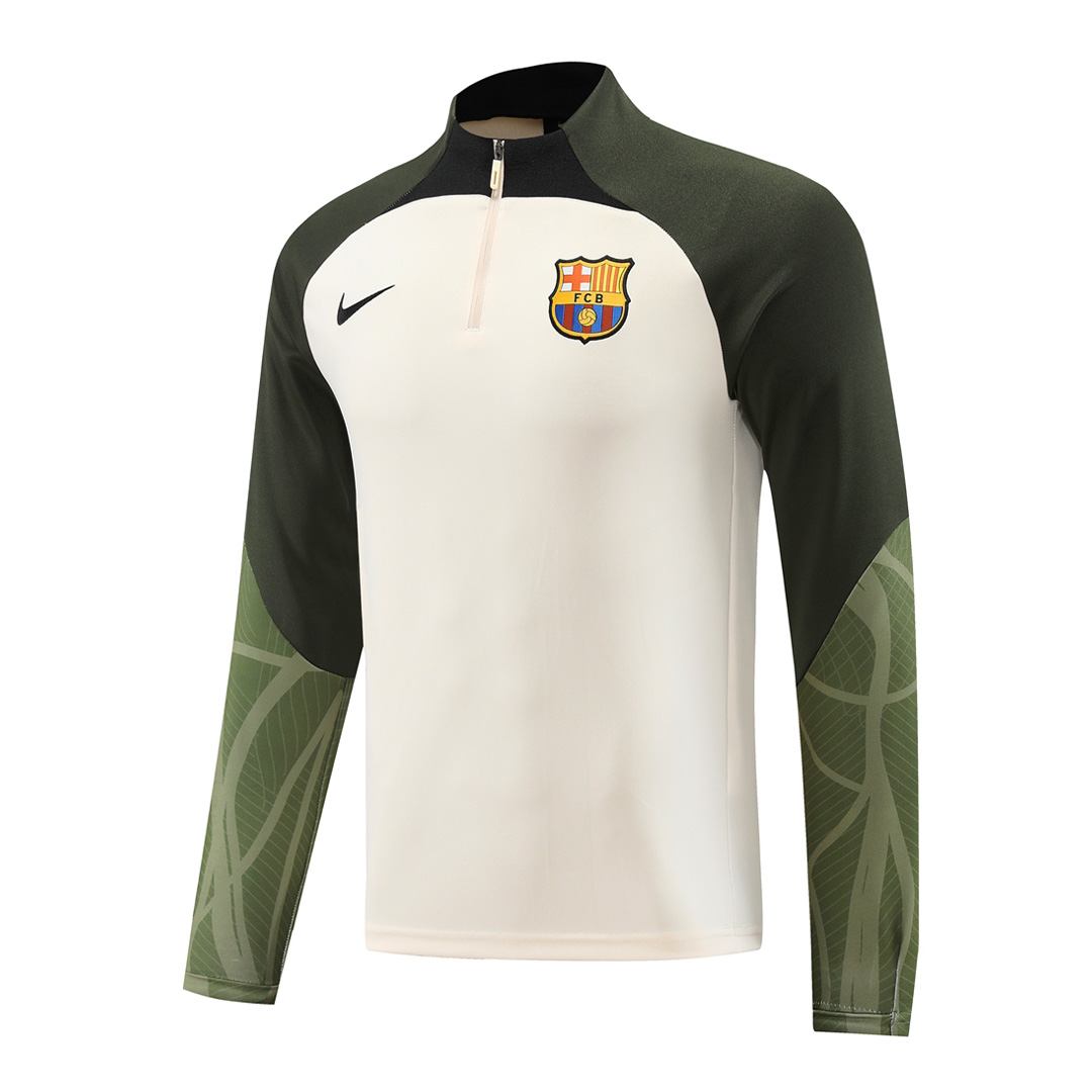 Barcelona Zipper Sweatshirt Kit(Top+Pants) White 2023/24 - view 14