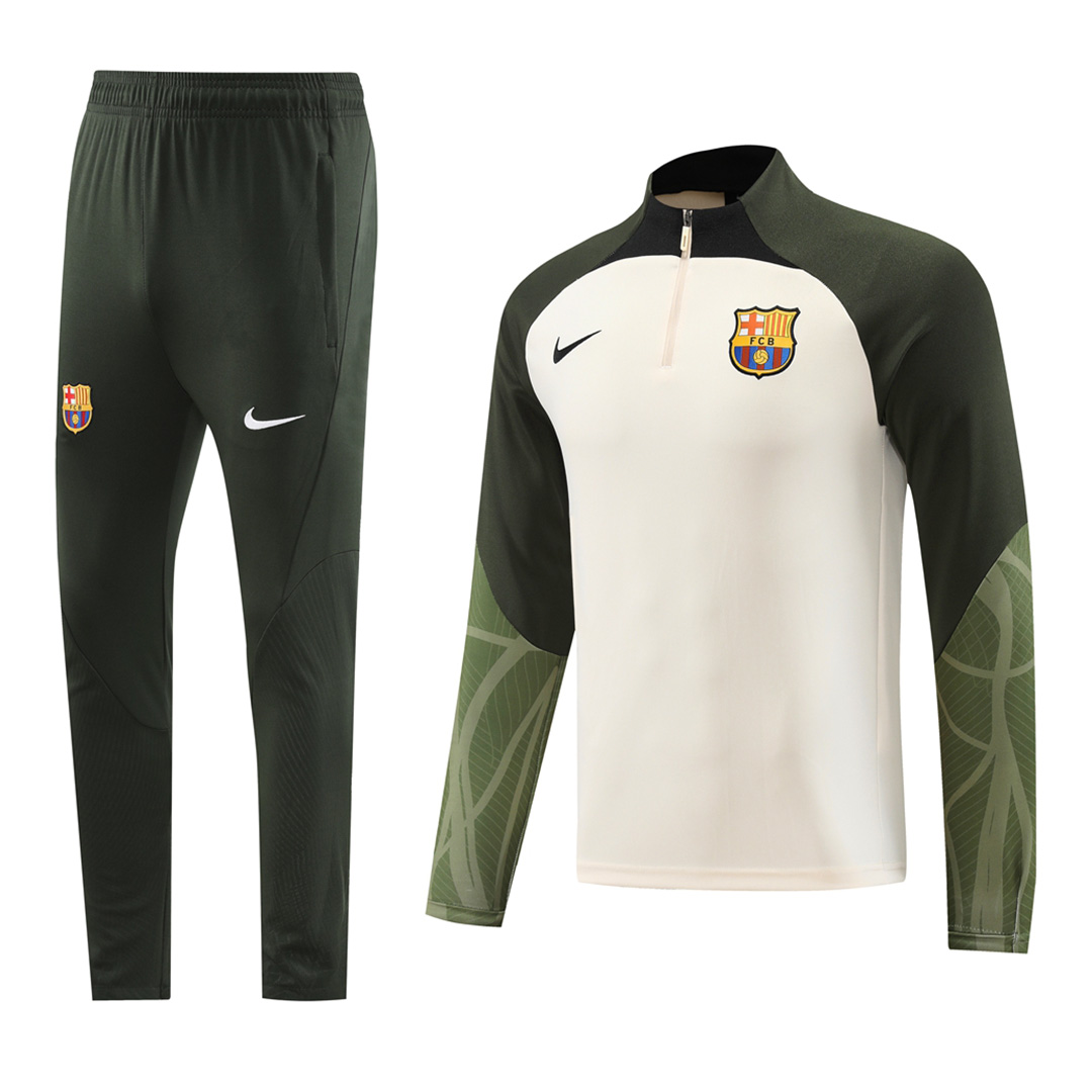 Barcelona Zipper Sweatshirt Kit(Top+Pants) White 2023/24 - view 16