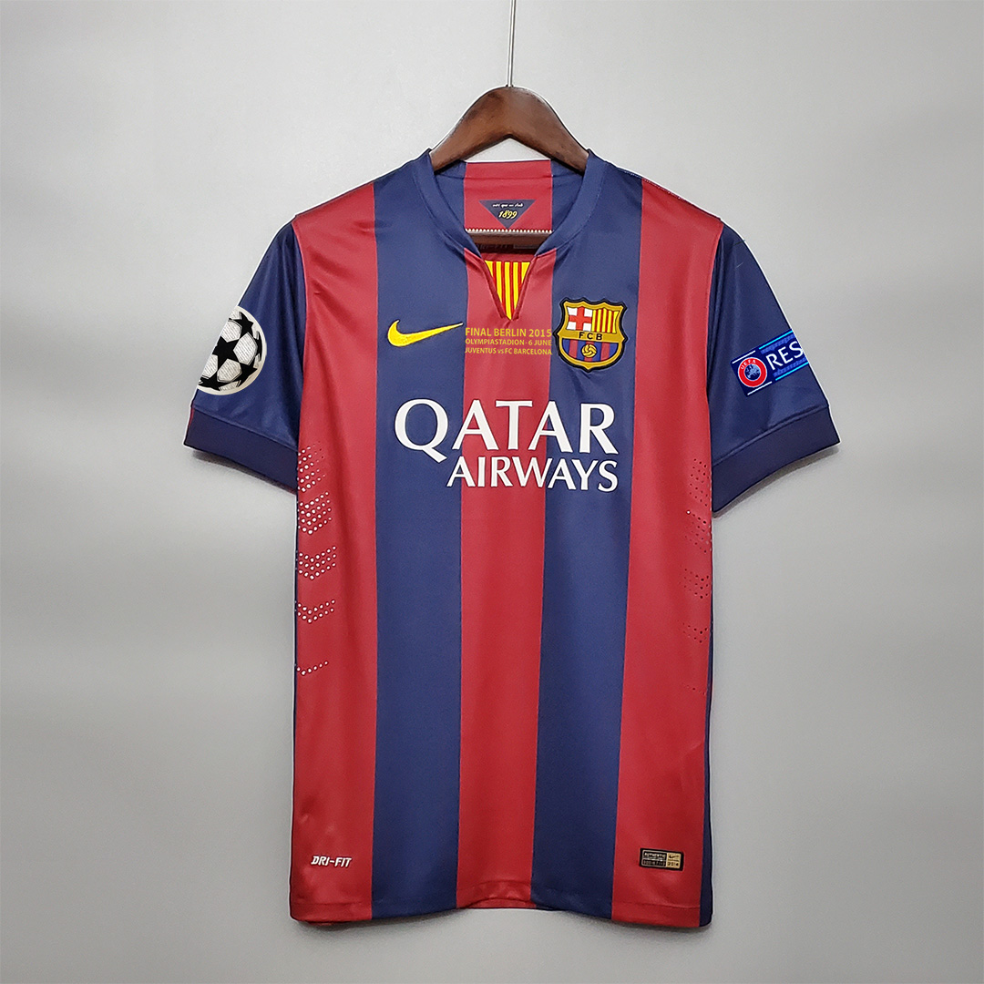 14-15 Barcelona Home Retro Jersey - view 13