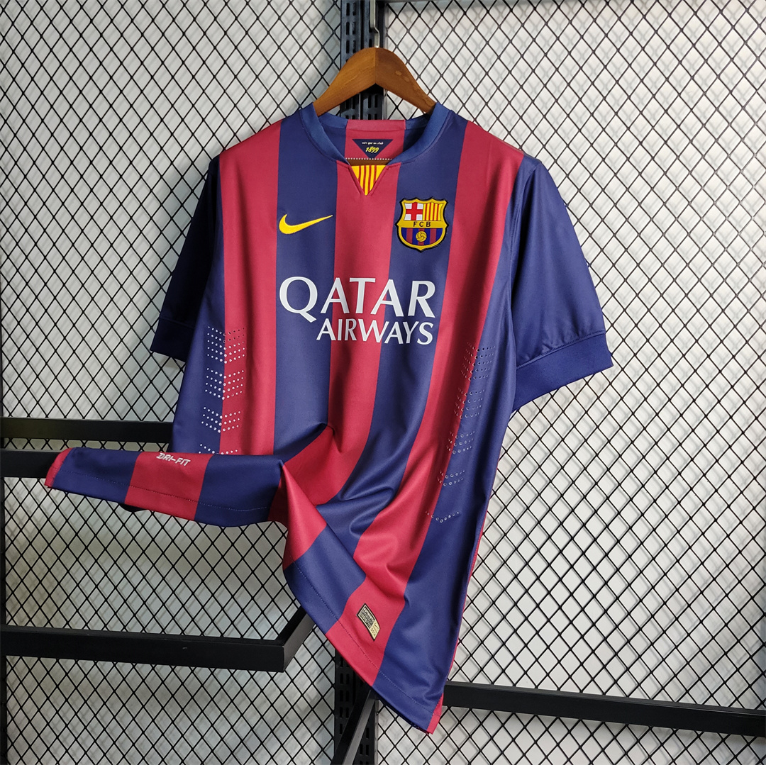 14-15 Barcelona Home Retro Jersey - view 8