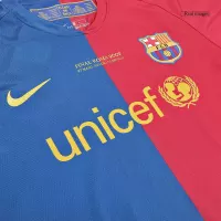 08-09 Barcelona UCL Final Retro Home Long Sleeve Jersey - view 3