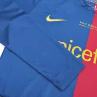 08-09 Barcelona UCL Final Retro Home Long Sleeve Jersey - view 9